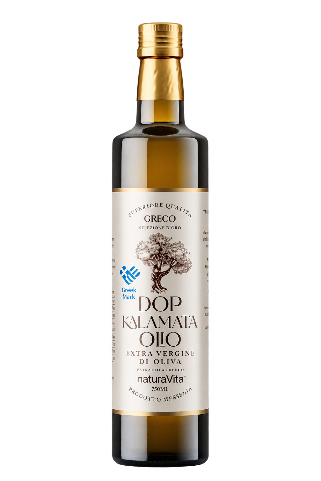 Natura Vita Golden Line · Εξαιρετικό παρθένο ελαιόλαδο Καλαμάτα ΠΟΠ